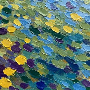 What is Impressionism? A Beginner's Guide to the Art Movement 4 What is Impressionism? Close-up of Impressionist brushwork showing broken color technique