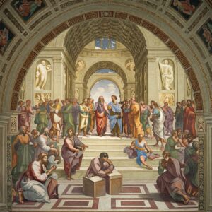 What is Renaissance Art? Defining Characteristics and Examples 6 Raphael's School of Athens exemplifying High Renaissance art principles