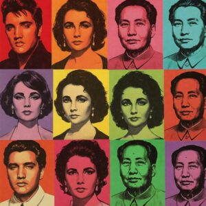 Andy Warhol’s Style: The Art of Fame, Repetition, and the Everyday 6 andy warhol celebrity portraits grid