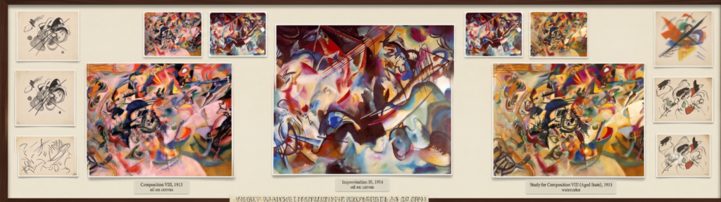 How did Kandinsky's Ideas actually reach New York? The Transmission Chain the other Accounts Leave Out! 7 Composition VIIย (1913) is most frequently cited by scholars collage
