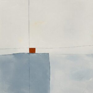 Minimalist modern abstract painting with subtle color gradients