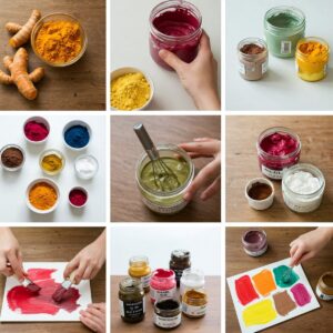 step-by-step process of making non-toxic, eco-friendly paint at home