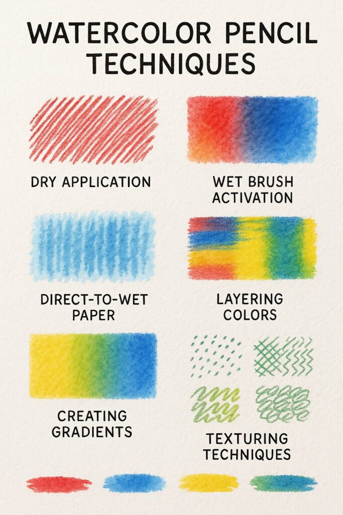 Using Watercolor Pencils