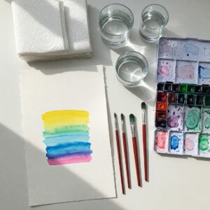 Simple Wet-on-Wet Watercolor Techniques for Beginners 5 wet-on-wet watercolor technique: Wet-on-wet watercolor basic supplies and color blending for beginners