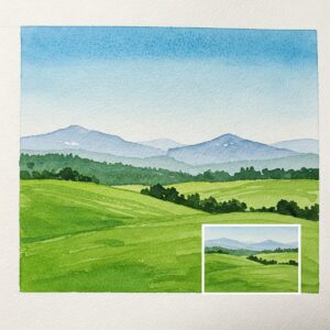 Simple Wet-on-Wet Watercolor Techniques for Beginners 7 Simple wet-on-wet watercolor landscape technique for beginners