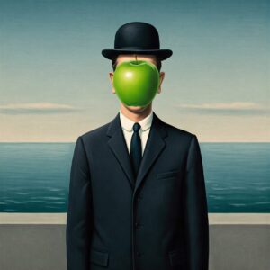 demonstrating surrealism's juxtaposition technique