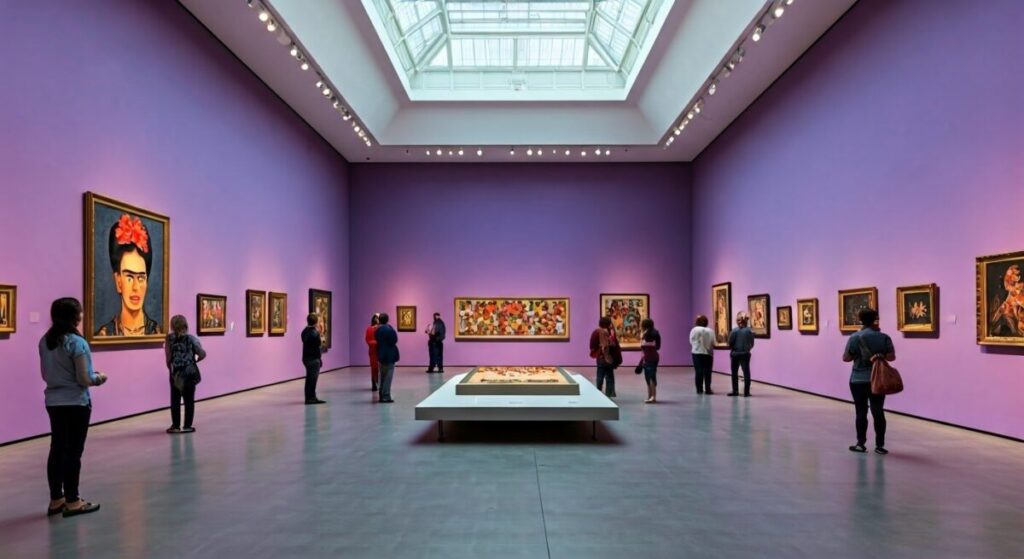 Feminist art challenging gender norms and advocating for women's rights