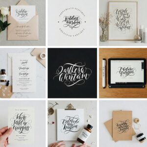 What is Calligraphy? An Introduction to the Art of Beautiful Writing 8 Contemporary applications of calligraphy in wedding invitations, logo design, and digital art