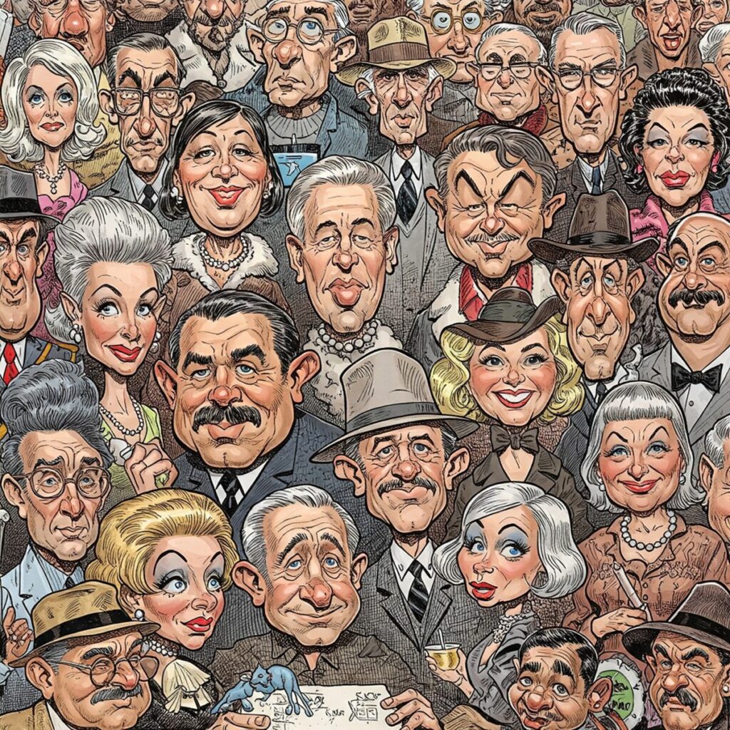 Top 10 Famous Caricature Artists You Should Study 7 Famous caricature artist Mort Drucker's detailed movie parody artwork for MAD Magazine