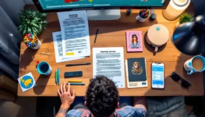 Top 10 Passive Income for Artists giving Financial Stability 4 Artist reviewing licensing contracts for passive income