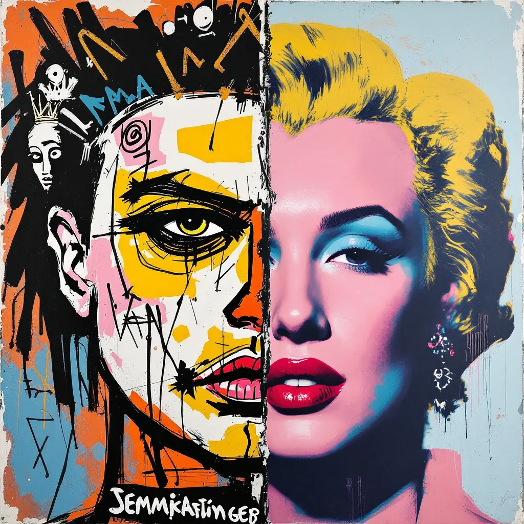 basquiat warhol collaboration influence
