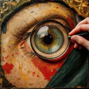 bosch painting technique oil paint brushwork detail analysis