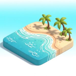 Create adorable mini seascapes with just a few acrylic shades.