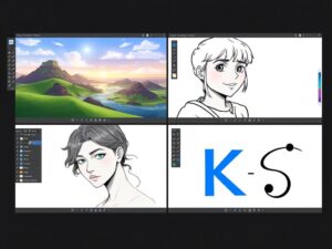 Digital artwork created using free alternatives to Procreate