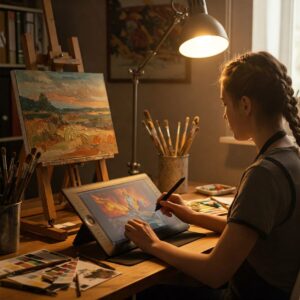 digital tools impact traditional painting techniques