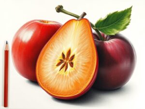 realistic colored pencil blending example