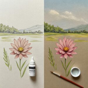 How to Blend Colored Pencils Smoothly: Step-by-Step Tutorial 9 efore and after using solvents to blend colored pencil artwork