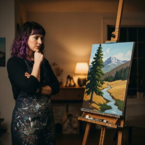 How to Paint Faster Without Sacrificing Quality: Master Your Artistic Workflow 7 stepping back, observing, and making conscious decisions