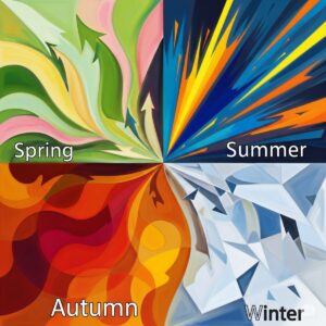 Art Styles Explained: How Different Art Styles Depict the Seasons 6 Abstract art seasonal emotions showing different art styles explained through color and form representing four seasons