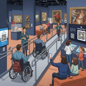 Free Art Museums & Galleries: Enjoying Art on a Budget 7 Accessible art museum experience showing virtual tours and inclusive visiting options