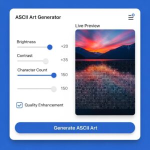 Improve ASCII Art Quality: Tips to Get Better Results from Your ASCII Art Generator 7 ascii art generator brightness contrast settings optimization