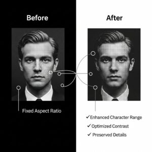 Improve ASCII Art Quality: Tips to Get Better Results from Your ASCII Art Generator 6 Before and after comparison showing ASCII art quality enhancement using advanced generator techniques