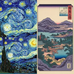 Bridging Worlds: The Enduring Legacy of Japonisme on Western Masters 4 shared elements of dramatic composition, bold color palette, and the emotive quality of nature