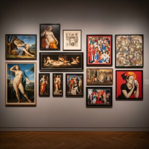 Top 10 Most Controversial Art Pieces: When Art and Politics Collide 3 Throughout history, controversial art pieces have challenged social norms and sparked intense political debates, from classical paintings to modern installations