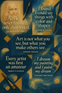 creativity quotes from famous artists montage inspiration