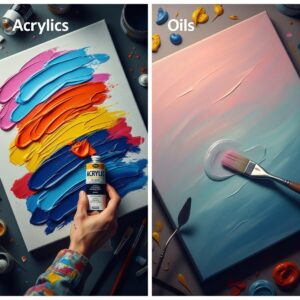 How to Paint Faster Without Sacrificing Quality: Master Your Artistic Workflow 4 difference in drying times and potential for layering with acrylics and oils