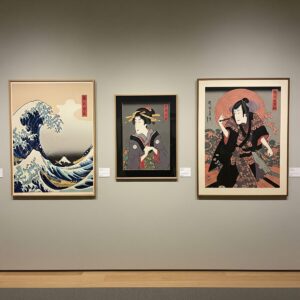 Bridging Worlds: The Enduring Legacy of Japonisme on Western Masters 3 Japonisme: display of diverse Ukiyo-e prints