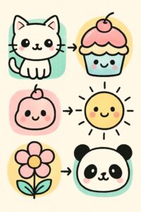 50+ Cute Easy Drawings Anyone Can Do (Step-by-Step Fun) 4 easy cute drawings