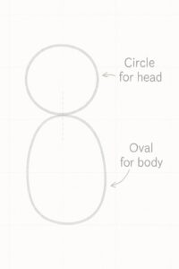 How to draw a dog easy using basic shapes - circles and ovals for beginners step by step tutorial