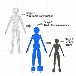 Anatomy for Artists Beginners: Key Knowledge to Improve Your Figure Drawing Realism 6 human body basic shapes construction drawing anatomy beginners