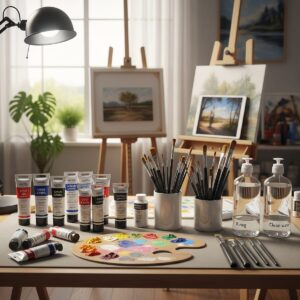 How to Paint Faster Without Sacrificing Quality: Master Your Artistic Workflow 3 How to Paint faster: first step organise work space