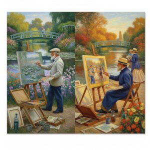 Inspiring stories famous painters Monet Renoir Impressionist plein air painting outdoor creativity