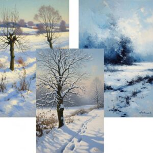 Art Styles Explained: How Different Art Styles Depict the Seasons 7 Art painting techniques comparison showing brushwork methods for impressionism realism abstract styles explained with close-up details