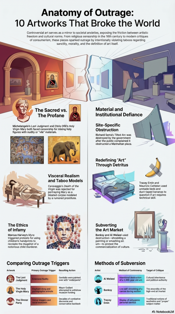 infographic: Controversial Art Pieces