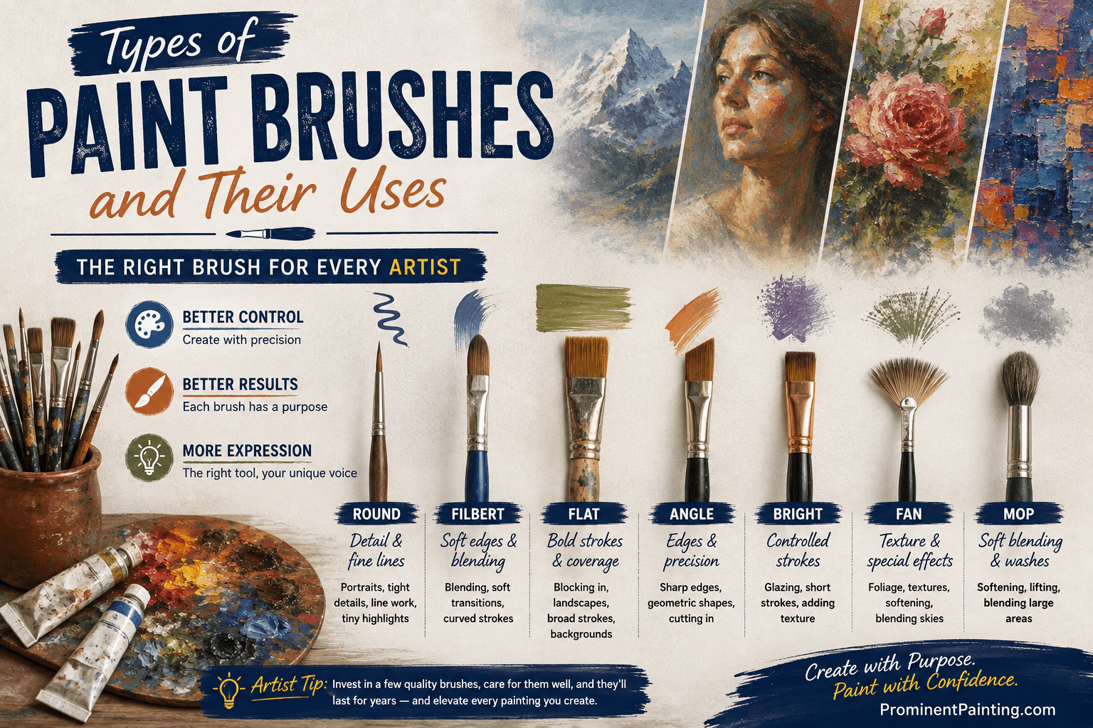 Paint Brushes: Tools for Every Artist banner