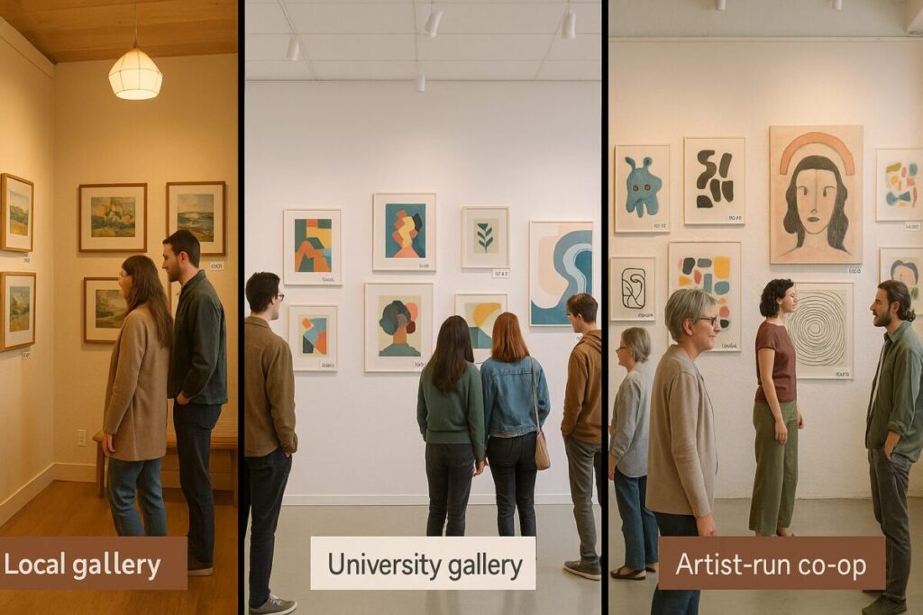 affordable art galleries types budget collectors