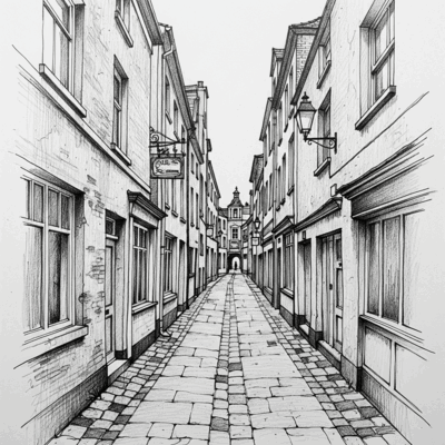 animated street one perspective