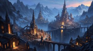 The Magical World of Concept Art: Where Ideas Become Amazing Pictures! 9 concept art fantasy city design