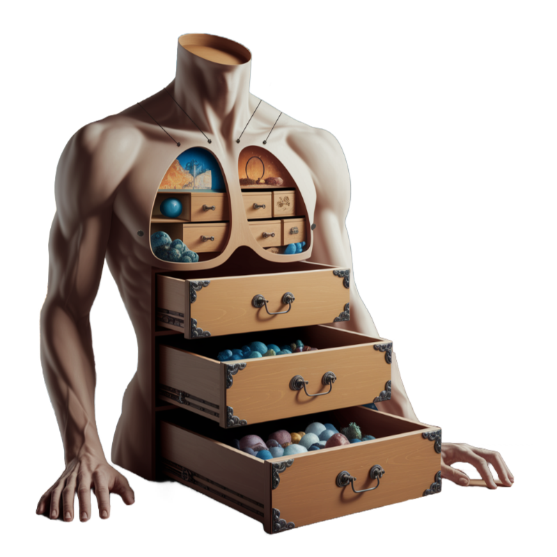 The Hidden Symbolism in Salvador Dalí's Art: Decoding the Master's Visual Language 7 dali human bodies drawers symbolism unconscious memory compartments