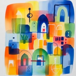 klee vibrant color luminous layers painting