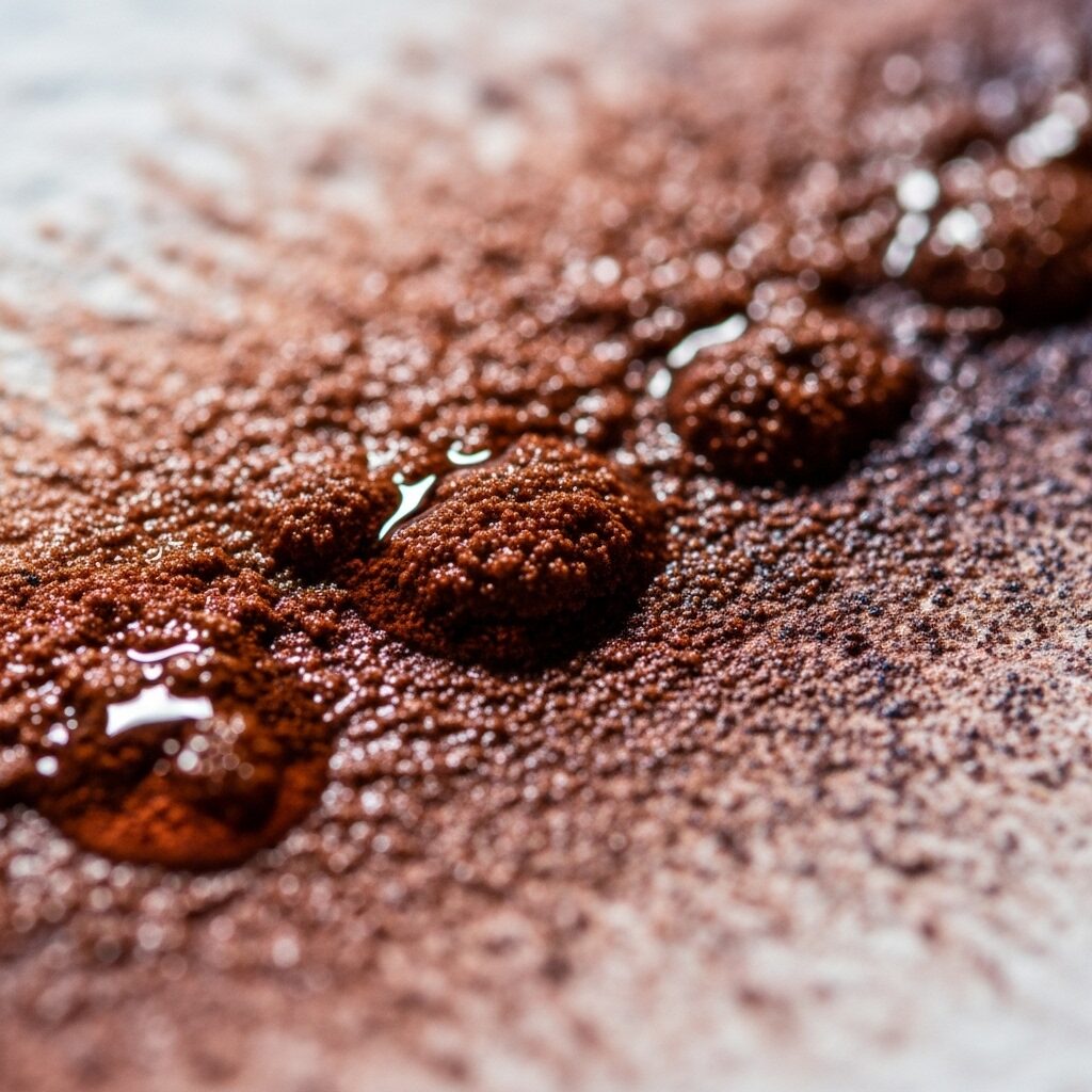 The Magic of Texture: A Deep Dive into Watercolor Granulation Techniques 5 A close-up, macro shot of a wet watercolor wash, showing how heavy pigment particles sink into the texture of cold-press paper.