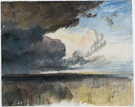 (Barcelona) Rain Clouds Approaching over a Landscape - William Turner - Tate Britain