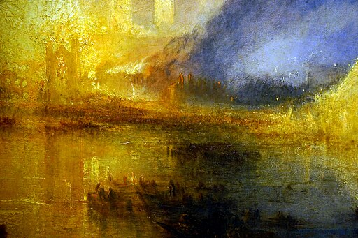 Constable v Turner: The Epic Rivalry That Changed British Art Forever 5 The Burning of the Houses of Parliament, October 16, 1834 PMA(12) (15825908506)