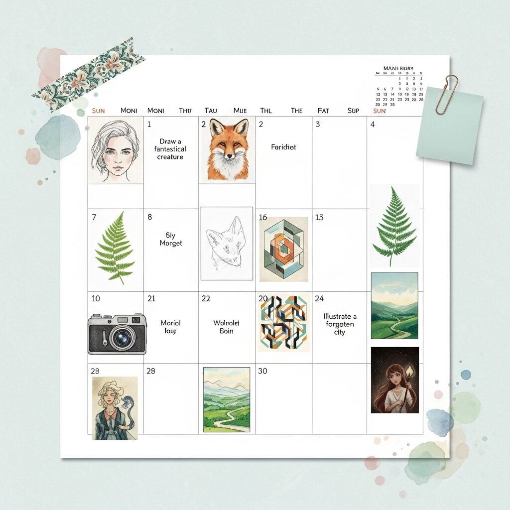 Zen Watercolor Art: A Complete Guide to Mindful Painting Techniques 9 Track progress on a calendar or journal