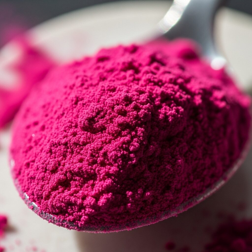 The Alchemist's Kitchen: How to Make Watercolor Paint from Scratch 7 A close-up macro shot of vibrant pink artist-grade dry pigment powder used for making paint.