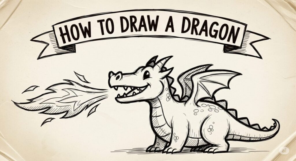 how to draw a dragon